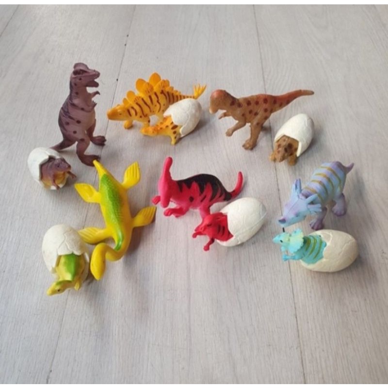 Mainan Set Dinosaurus Bertelur Anak-Mainan Anak Dinosaurus Karet