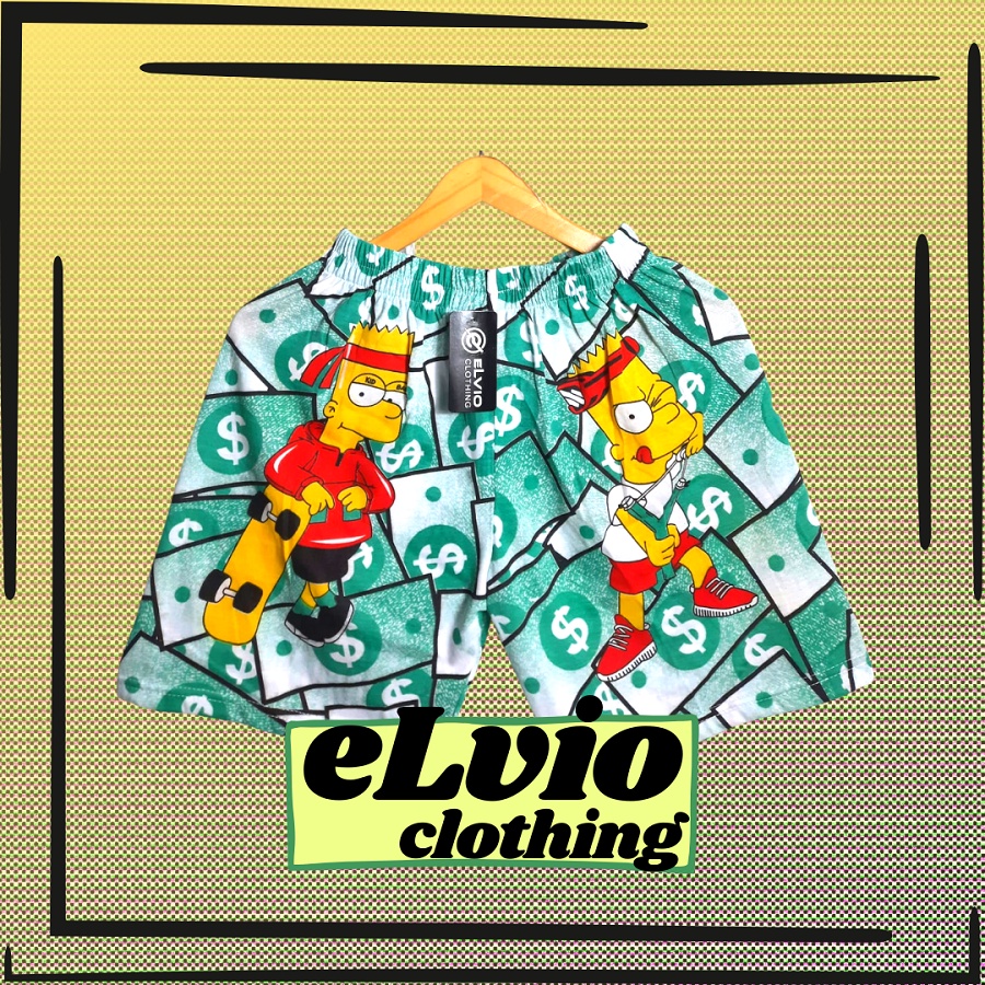 Celana boxer distro premium elvio clothing | Celana pendek | Celana distro