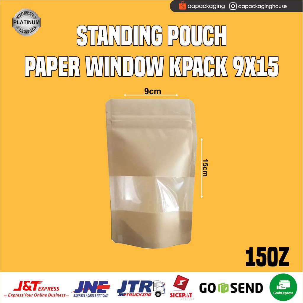 standing pouch 9x15