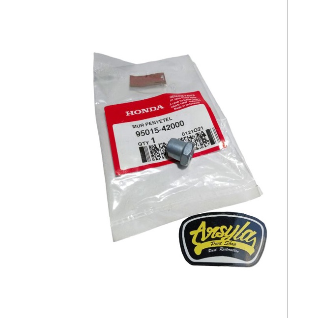 mur penyetel rem belakang 95015-42000 original Honda c50 C70 c90 c700 c800 supercup Astrea 800 star 
