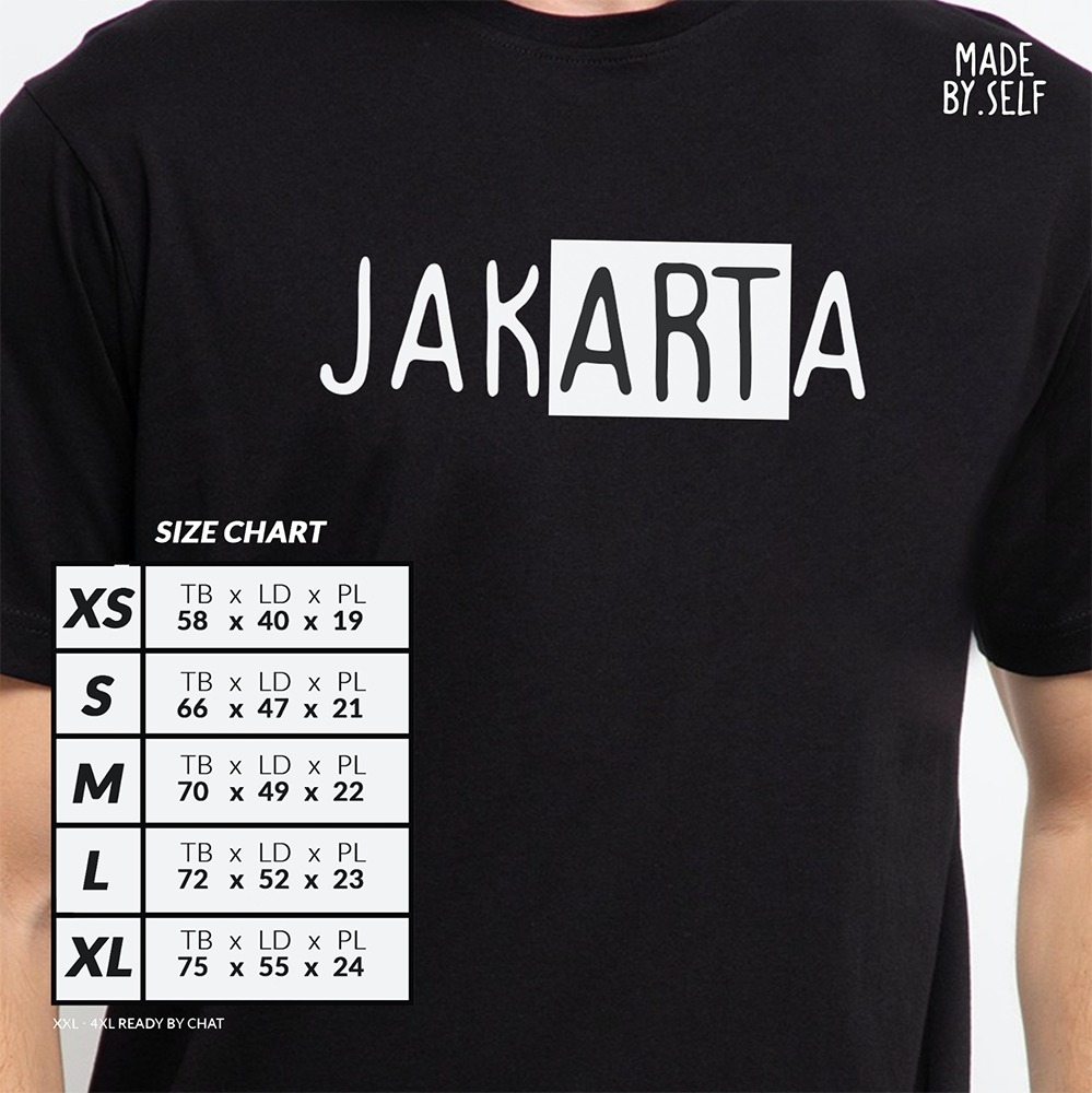 Kaos Coolsoft - Jakarta 100% Ring-spun Cotton Combed Reaktif 30s Unisex Pria Wanita