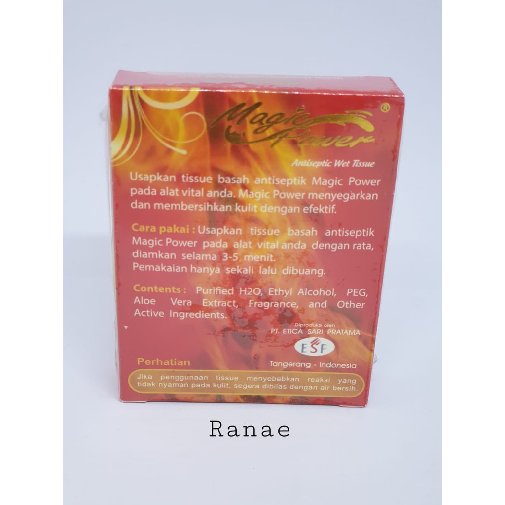 Tissue Magic Power Crimson Desire 1 Kotak Isi 6 Sachet