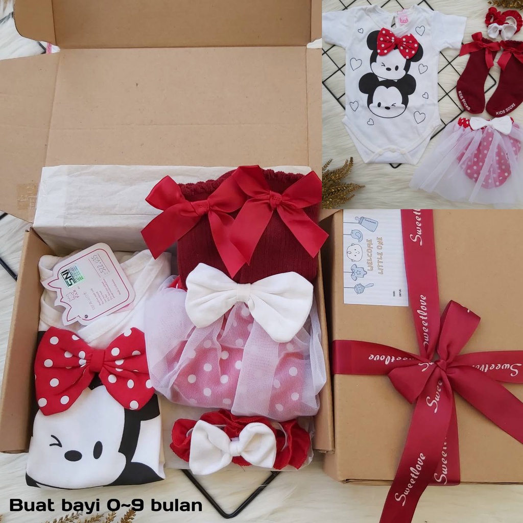 COD HAMPERS BAYI DRES TUTU PREMPUAN | KADO LAHIRAN | NEWBORN GIFT BOX | Banyak varian