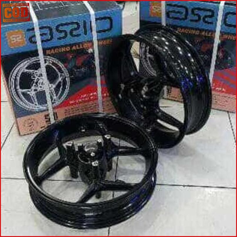‹232+ Velg Axio Depan Belakang Ring 14 Yamaha Nmax Black