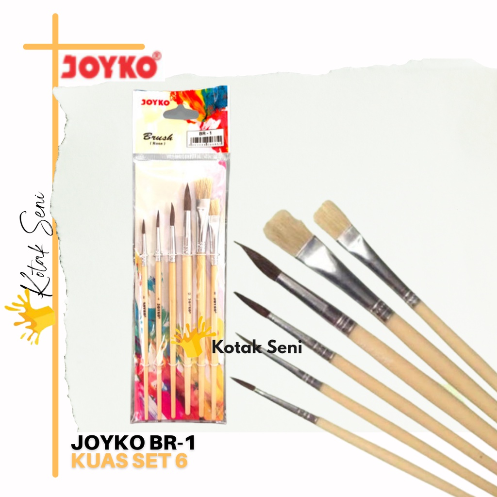 Jual Joyko Brush Set 6 Br 1 Kuas Lukis Br 1 Joyko Br 1 Kuas Lukis Set 6 Joyko Indonesia 5029