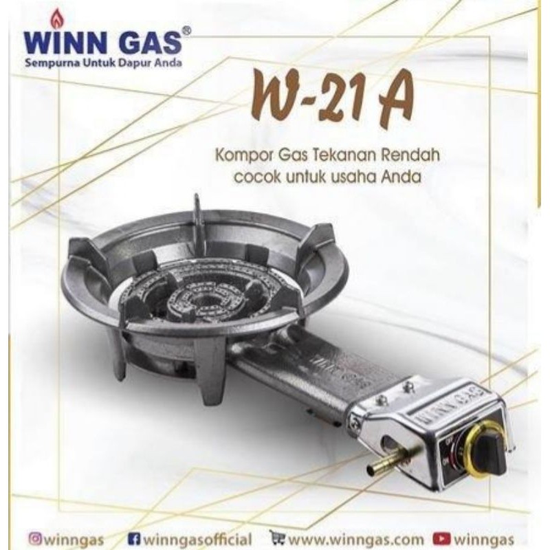 Winn Gas Kompor  1 Tungku Commercial / Komersial W 21 A Kompor Mawar Tekanan Rendah