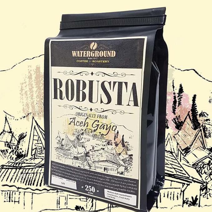 

Kopi Robusta Aceh Gayo 250 grams (Biji/Bubuk) Coffee (Beans / Grounds)