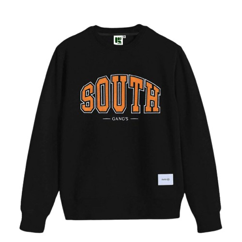 CREWNEK SOUTH WEST NOARTH EAST UNISEX PREMIUM / SWEATER RUSS &amp; CO OFFICIAL / SWEATER HITAM SOUTH PRIA / CN RUSS