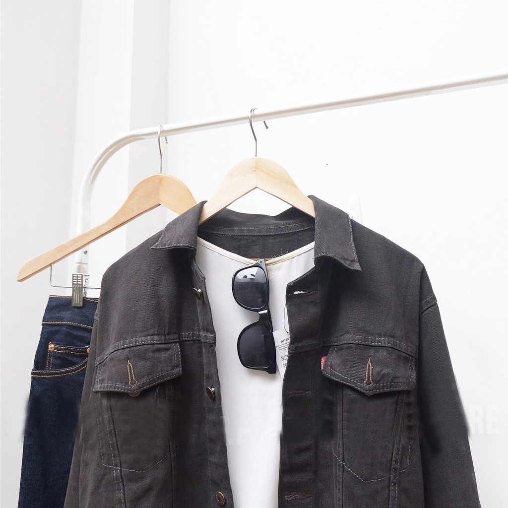 Jaket Jeans Wanita/Jaket Levis/ Jaket Wanita Dewasa/Levis/ Jaket abu tua/ Bioblizt