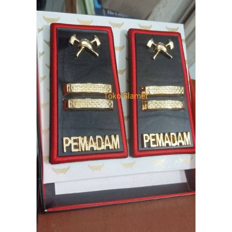 Jual Pangkat PDH Damkar Golongan 3B Mika | Shopee Indonesia