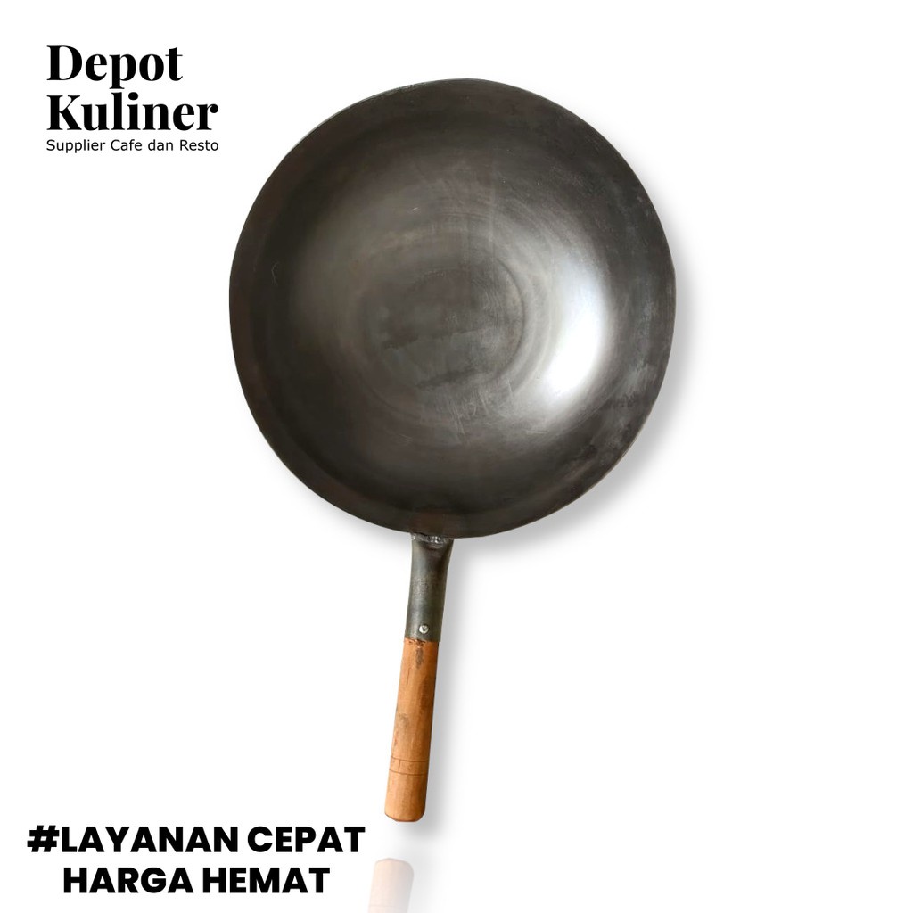 Wajan Goyang Kuali Koki Restoran - Dijamin Anti Lengket dan Panas Merata ukuran 40 cm