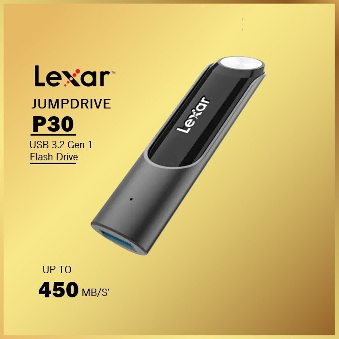 LEXAR JumpDrive P30 128GB/256GB USB 3.2 Gen 1 up to 450MB/s P 30