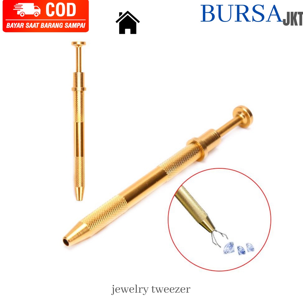 PINSET ALAT CAPIT PCB BERLIAN DIAMOND 4 CABANG MODEL PEN 118 MM STAINLESS PERTUKANGAN REPARASI