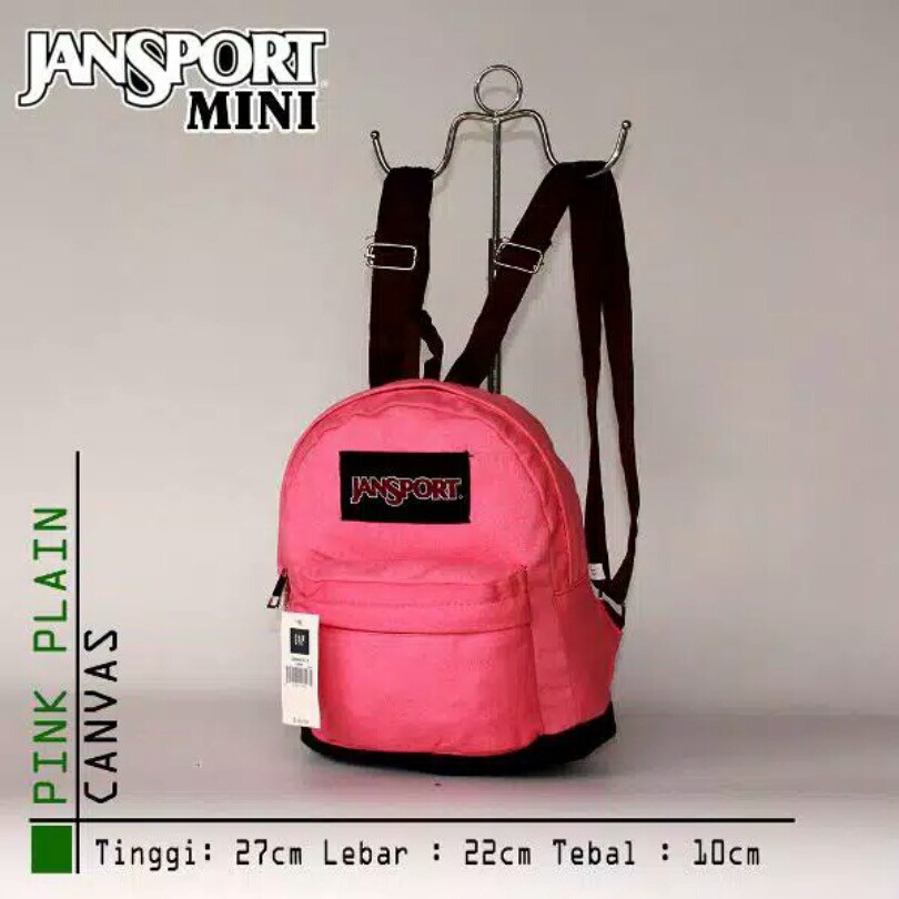 TAS RANSEL MINI JANSPORT WATERPROOF PEACH