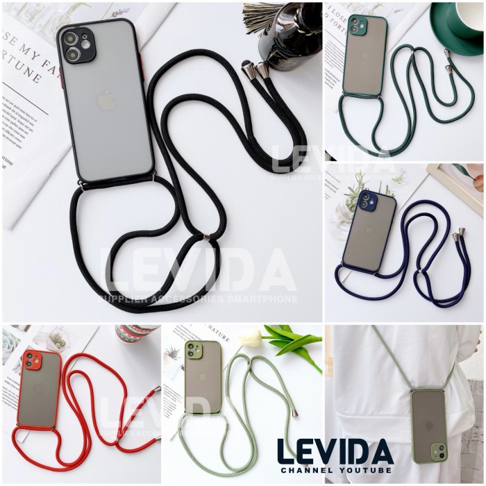 LANYARD CASE IPHONE 13 MINI CASE AERO DOVE MATTE CASE TALI HP CASE GIANTACC