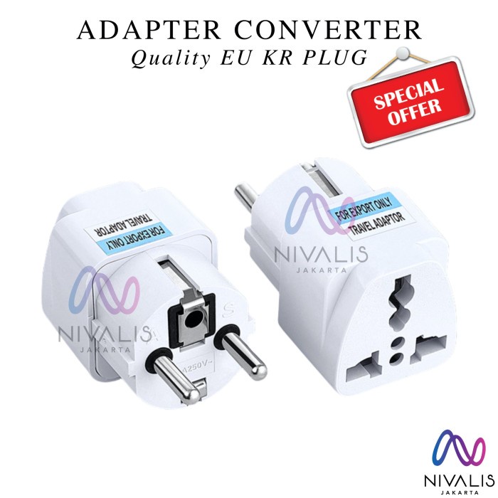 COLOKAN SAMBUNGAN CHARGER KAKI 3 STEKER ADAPTER KAKI 3 ADAPTOR LISTRIK