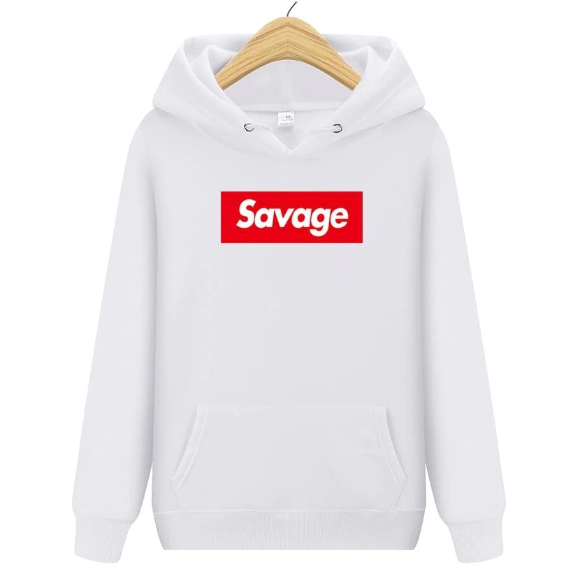 SAVAGE Jumper Hoodie II SAVAGE Sweater Hoodie II Sweter Oblong Topi Sz M - XL ( Pria &amp; Wanita / Anak &amp; Dewasa )