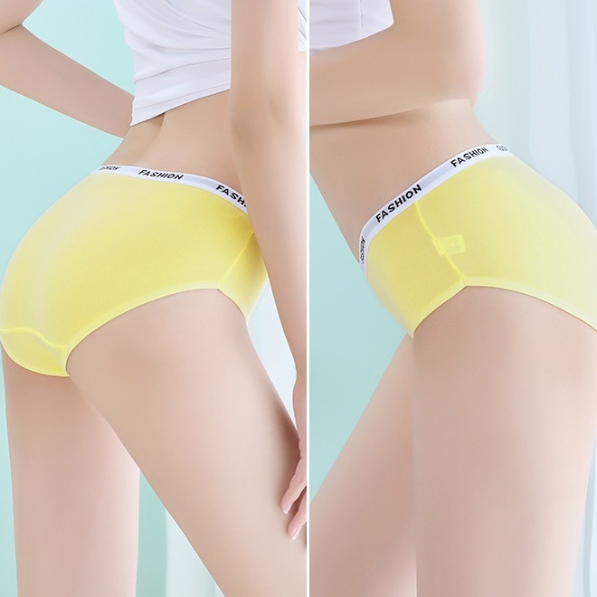 Celana Dalam Wanita / Undes CD Bahan Premium - Celana Briefs Elastis Seamless Mid Waist