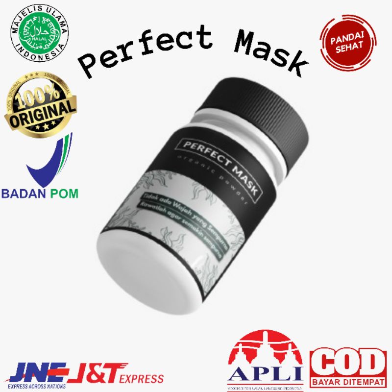 PERFECT MASK ORIGINAL | Hilangkan Jerawat, Bekas Jerawat, Komedo, Atasi muka Kering & Berminyak, Mas
