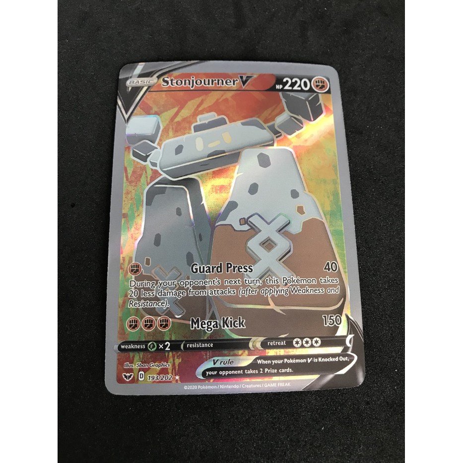 Kartu Pokemon TCG V Series Sword & Shield Basic Stonjourner V