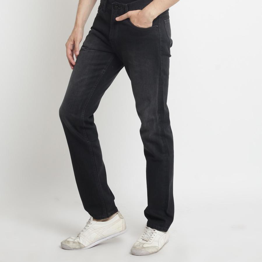 zdw-375 Edwin Celana Jeans Nagoya Black Regular Fit Panjang Denim Black 