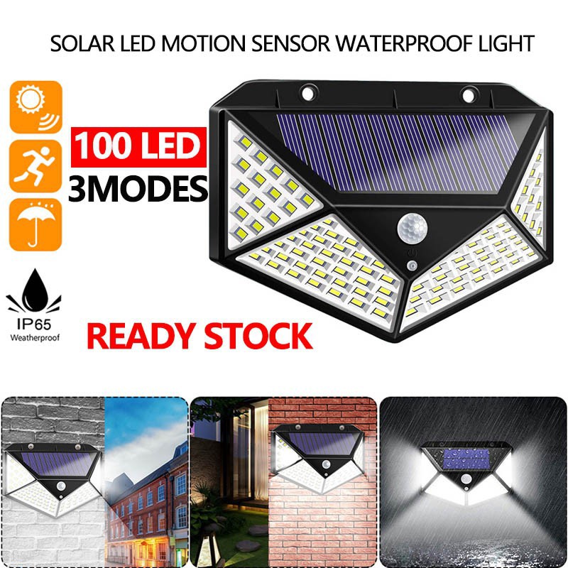 Lampu Taman Tenaga Surya 100 LED Sensor Light LED Solar Lamp SEGI