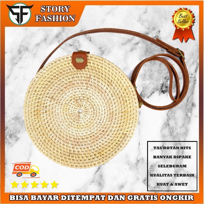 Tas Rotan Bulat Murah Tas Bali Tote Bag Tas Selempang 