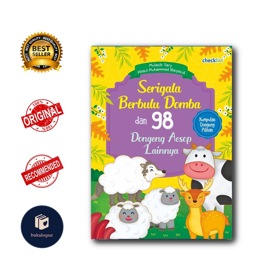 NEW BUKU ANAK SERIGALA BERBULU DOMBA 98 DONGENG AESOP CHECKLIST Shopee Indonesia