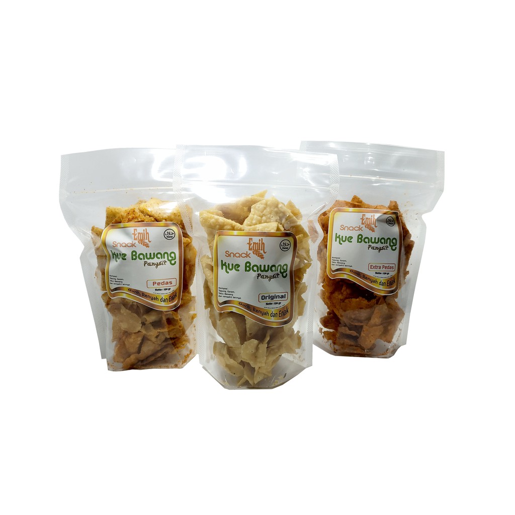 

Keripik Bawang Pangsit 150gr Varian Rasa - Emih