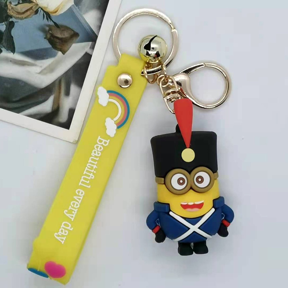 Gantungan Kunci Bentuk Boneka Minions Untuk Aksesoris Tas