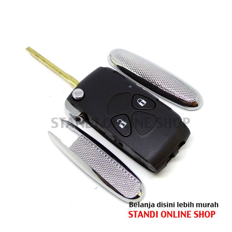 Casing Kunci Lipat Flip Key Rumah Kunci Toyota Grand New Avanza Veloz