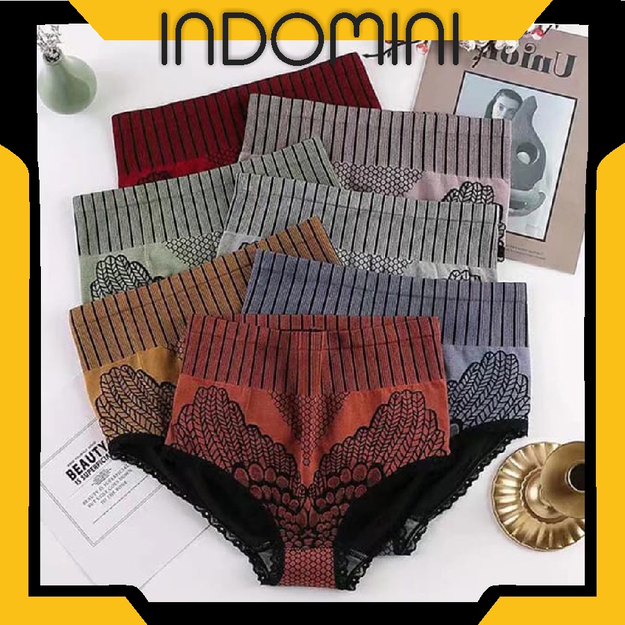 INDOMINI B082 CELANA KORSET SLIMMING PANTS / PANTS Celana Dalam Sutra Wanita Original