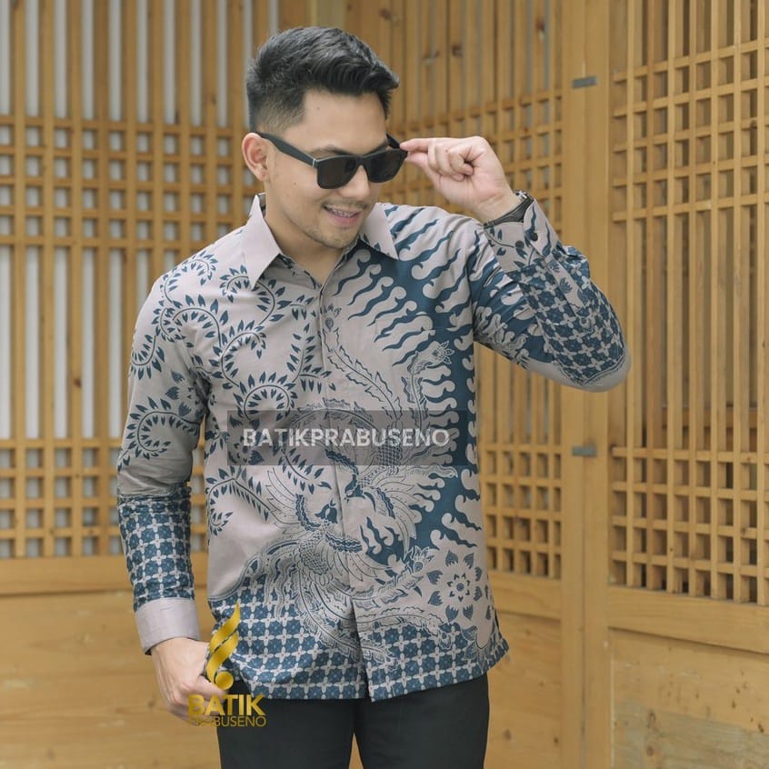Kemeja Batik Slimfit Premium Batik Trendy 107 Lengan Panjang