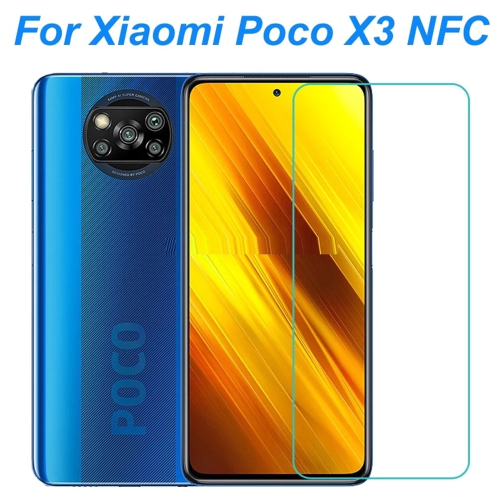 Tempered Glass Pelindung Layar Depan Dan Lensa Kamera 2 In 1 Untuk Xiaomi Poco X3 Nfc