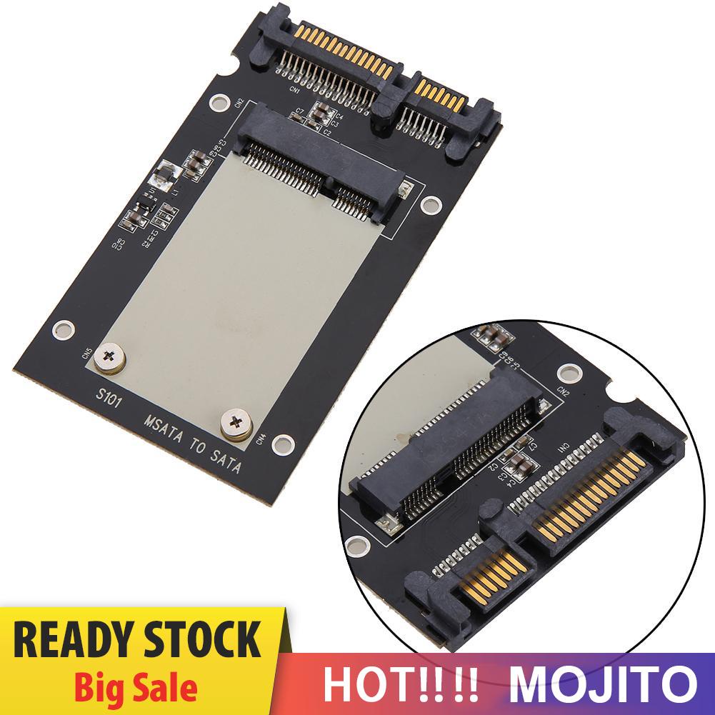 MOJITO mSATA SSD to 2.5in SATA Convertor Adapter Card Computer Transition Card