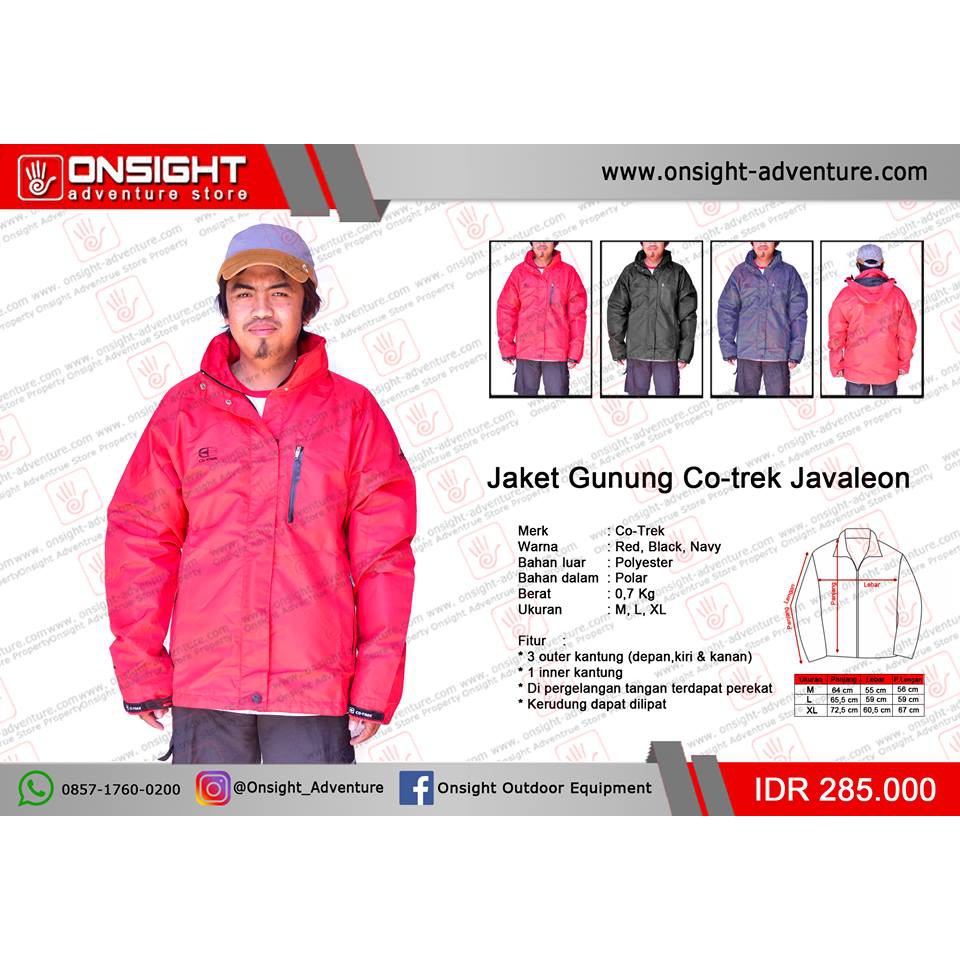 Jaket Gunung Co-Trek Javaleon