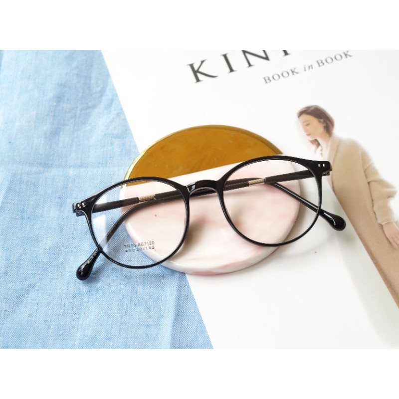 Flavia Eyewear - Kacamata Layla Round Plastic (custom minus, photochromic, blueray, bluechromic dan photobrown)