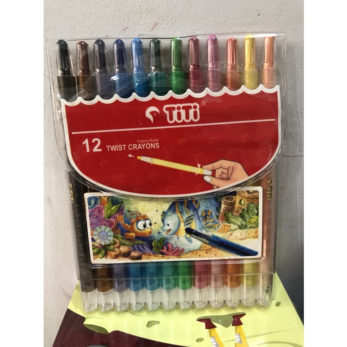 

Gilaa!!! Crayon Putar Twist Titi 12 Warna Panjang Murah