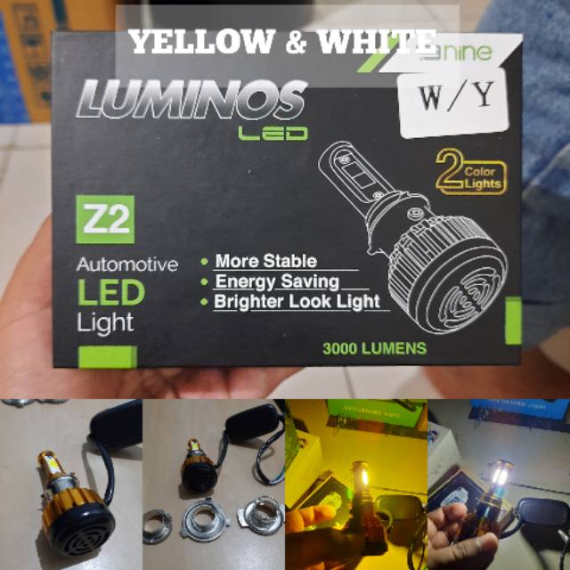 Lampu depan LED 2 Color Universal H4 Luminos Z2