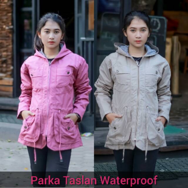 Terlaris!! Jaket Parka Taslan Wanita Waterproof/ Anti Air Best Seller