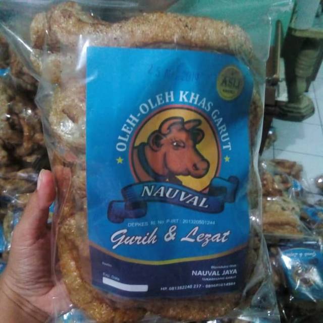 

Kerupuk Kulit Sapi/Kerbau Garut Nauval Renyah Gurih
