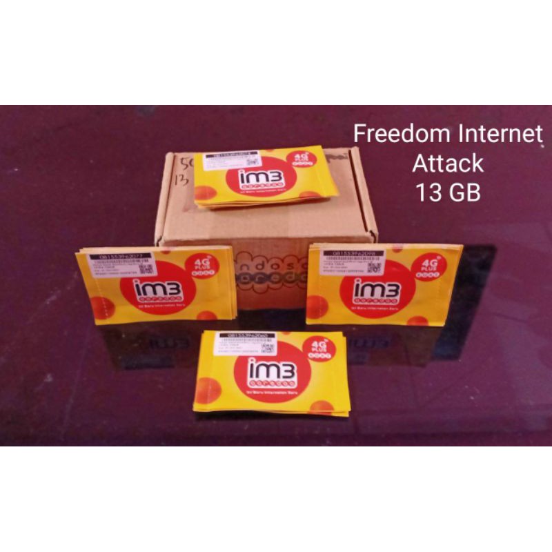 Perdana Indosat 13 Gb Full 24 jam NASIONAL