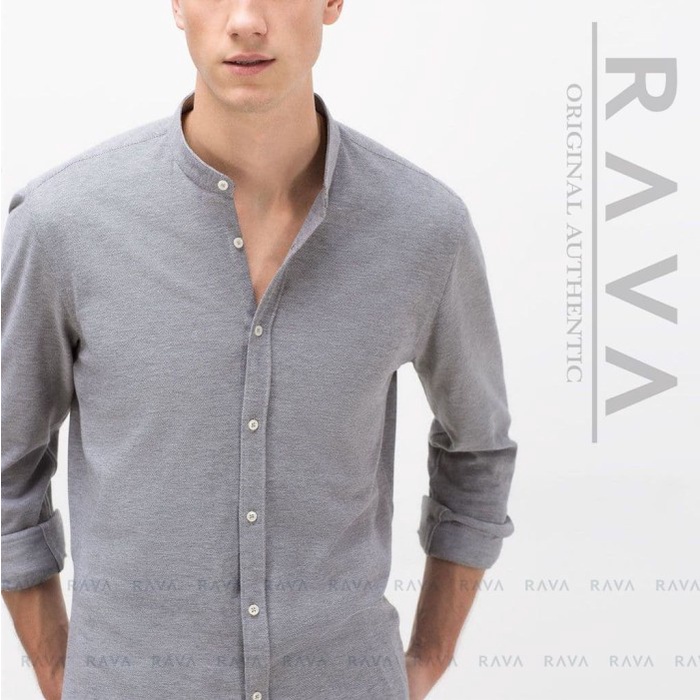 NEW Kemeja Polo Lacoste Kerah Ciangi Lengan Panjang by RAVA (BEST SELLER) - Maroon