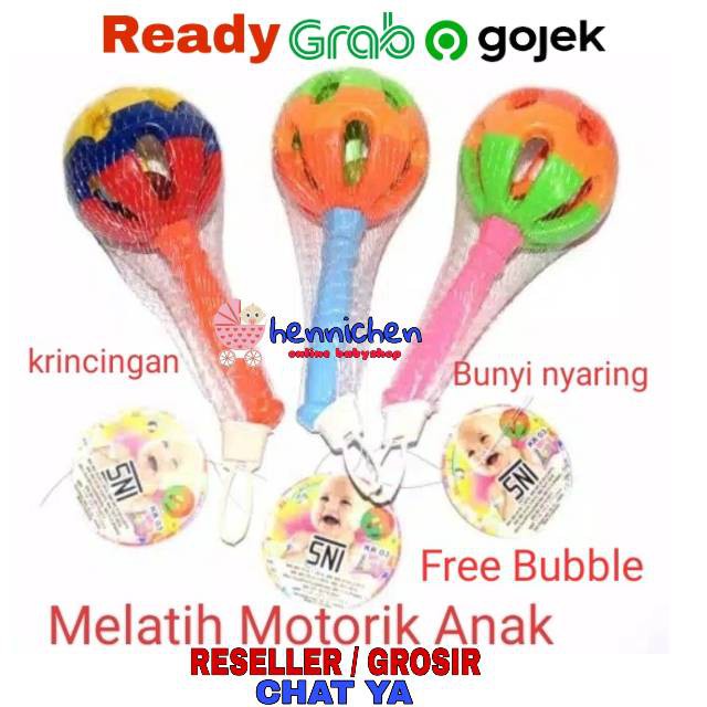 MAINAN ANAK Tongkat Rattle Musik Lampu Anak dengan Lampu dan Suara Lagu + BUBBLE FREE