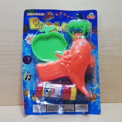 MAINAN PISTOL AIR, PISTOL GELEMBUNG, BUBBLE GUN SEDASPEED