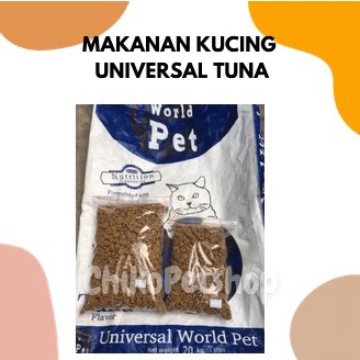 Makanan Kucing Universal World Pet Tuna Repack 1 kg