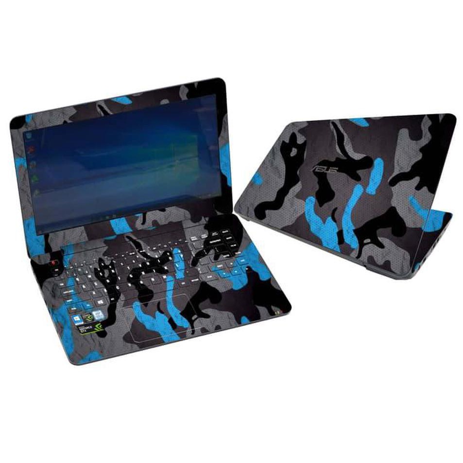 Premium Garskin Laptop Asus A455L MILITARY CAMOUFLAGE BLUE