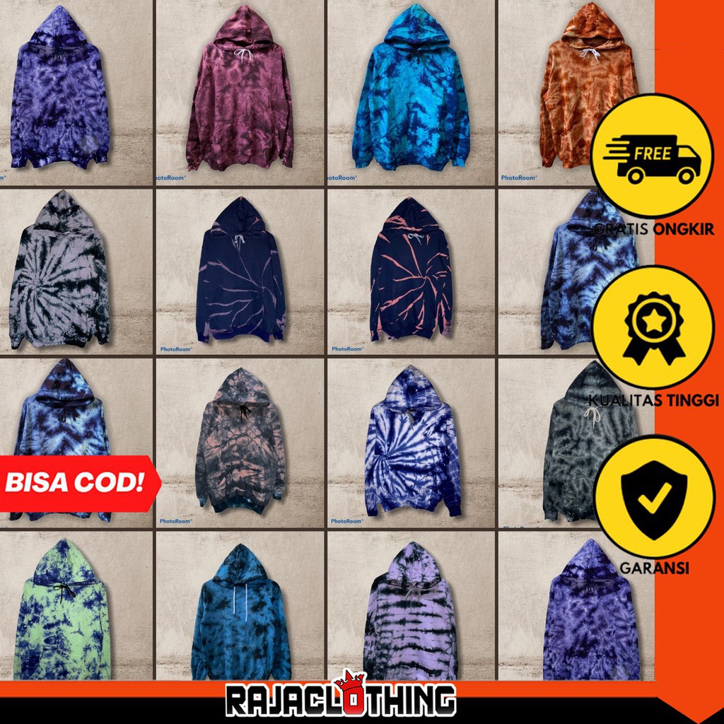 RCL - JAKET SWEATER TIEDYE BERCAK - JAKET SWEATER UNISEX PRIA WANITA ALL SIZE MURAH