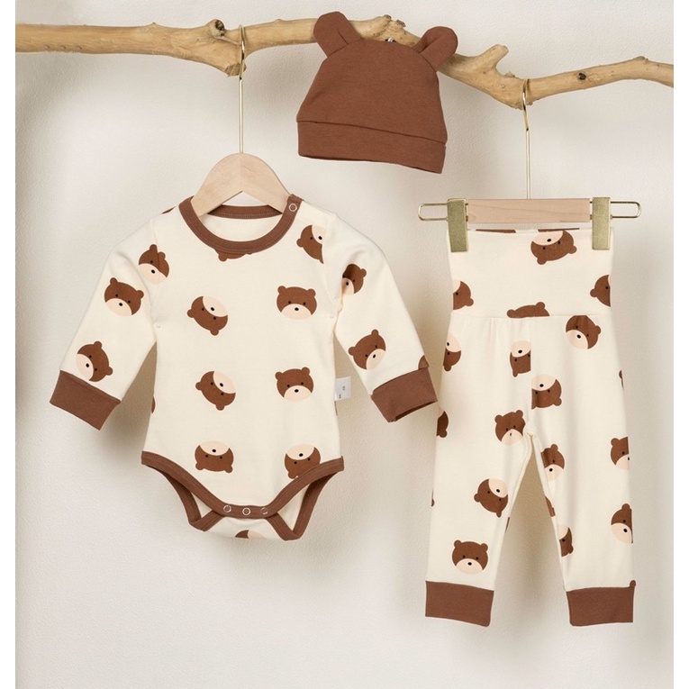 bear sleepsuit bayi baju tidur beruang