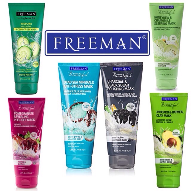 FREEMAN MASKER SWEET LEMON AVOCADO CUCUMBER DEADSEA
